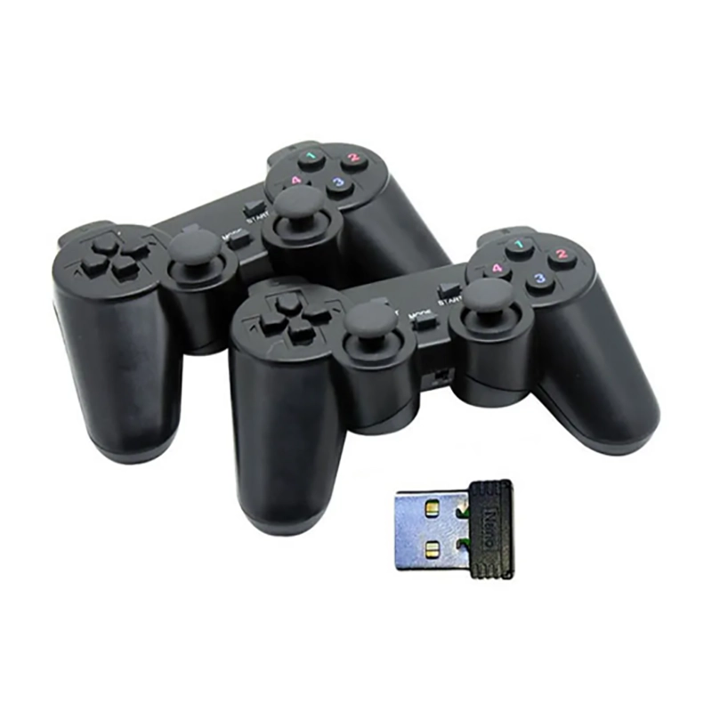 دسته بازی بی سیم WIRELESS2 2.4 دوبل شوک دار ساده